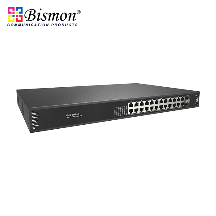 24 Port 10/100/1000M PoE+ 2xSFP slot Unmanaged Switch (400W)